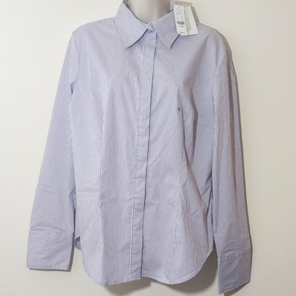 New York & Company XL Business/Casual Stripe Shirt